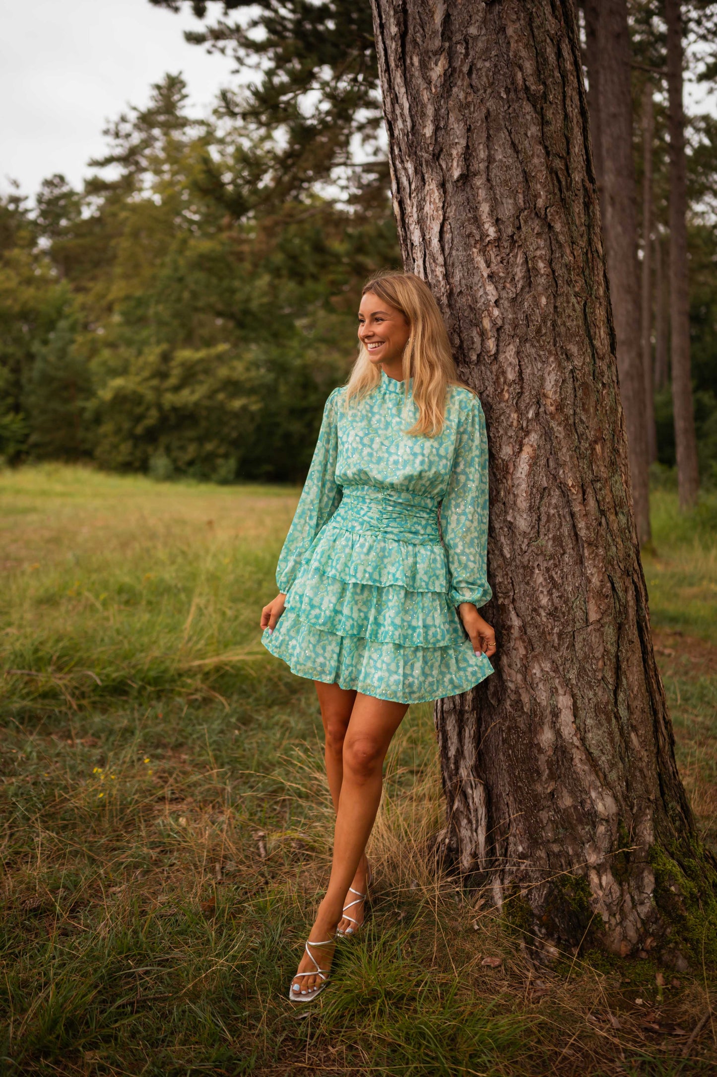 Blue and Green Manae Dress