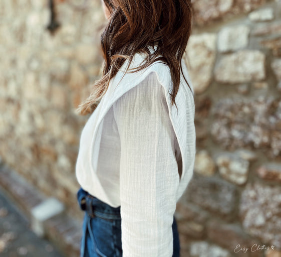 White Athea Blouse