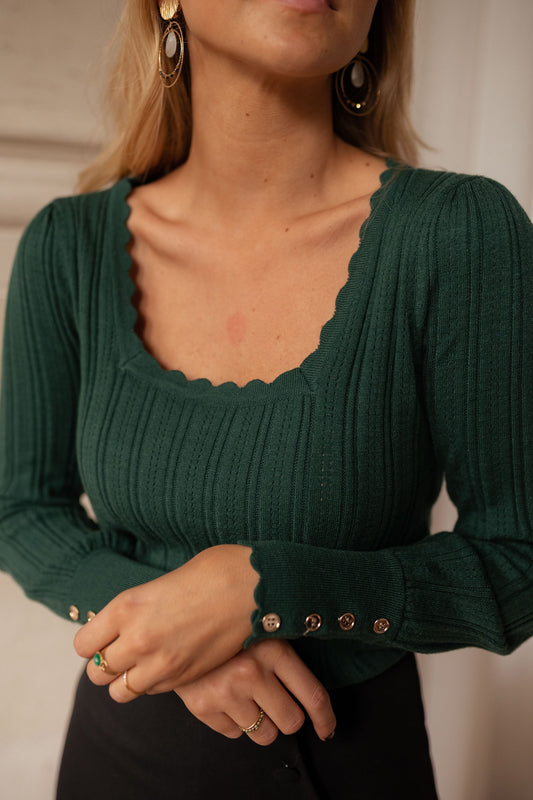 Green Sema Sweater - Easy Clothes North America