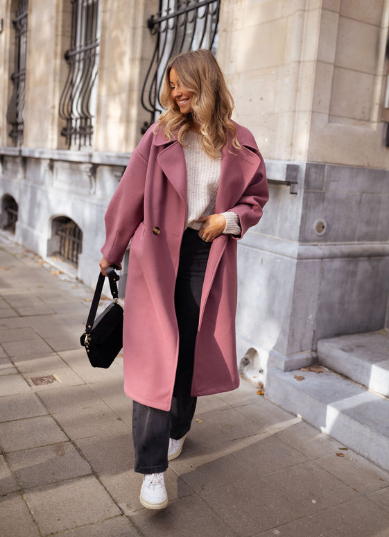 Pink Ortal Coat - Easy Clothes North America