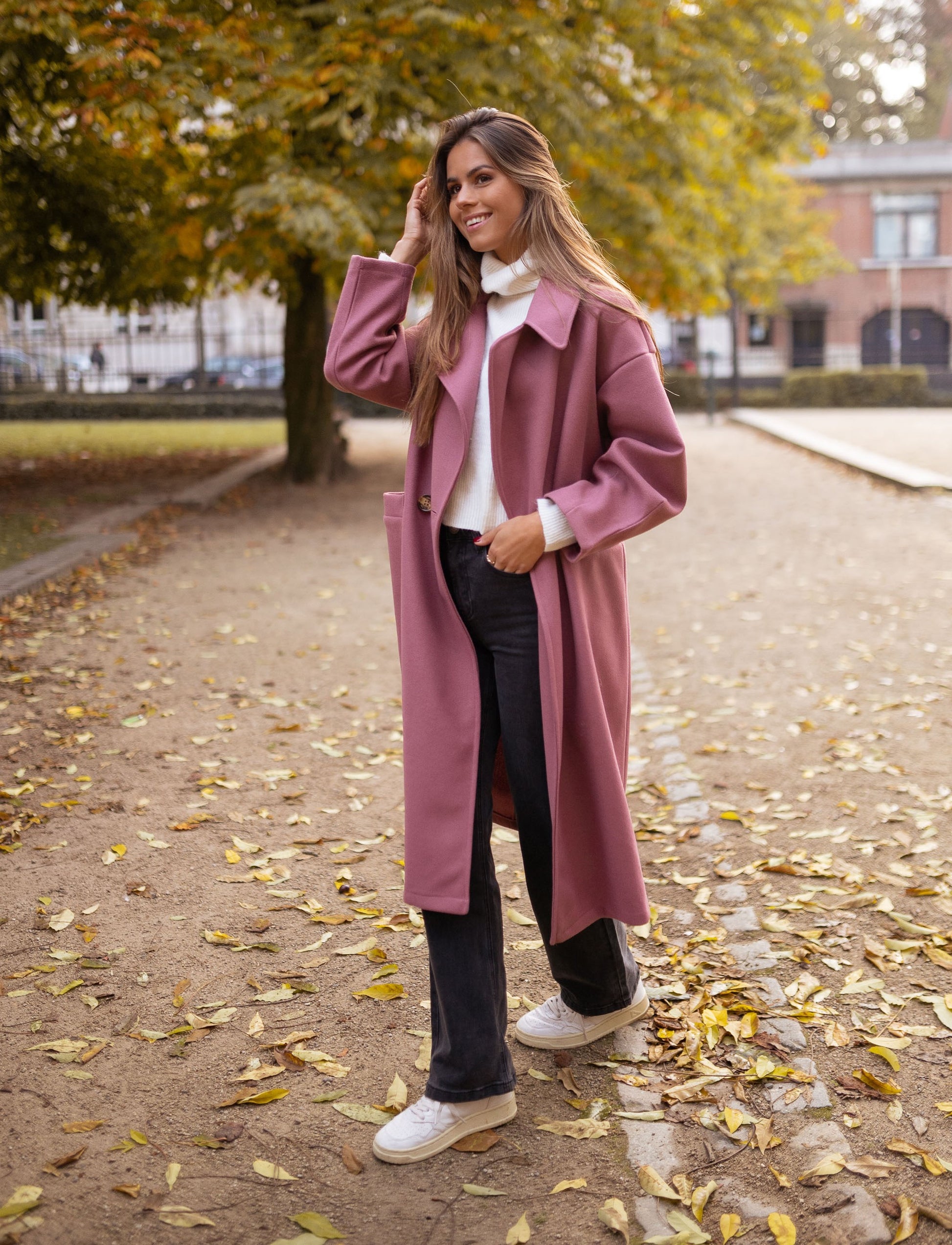 Pink Ortal Coat - Easy Clothes North America