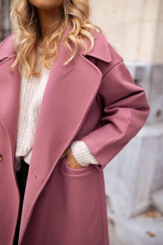 Pink Ortal Coat - Easy Clothes North America