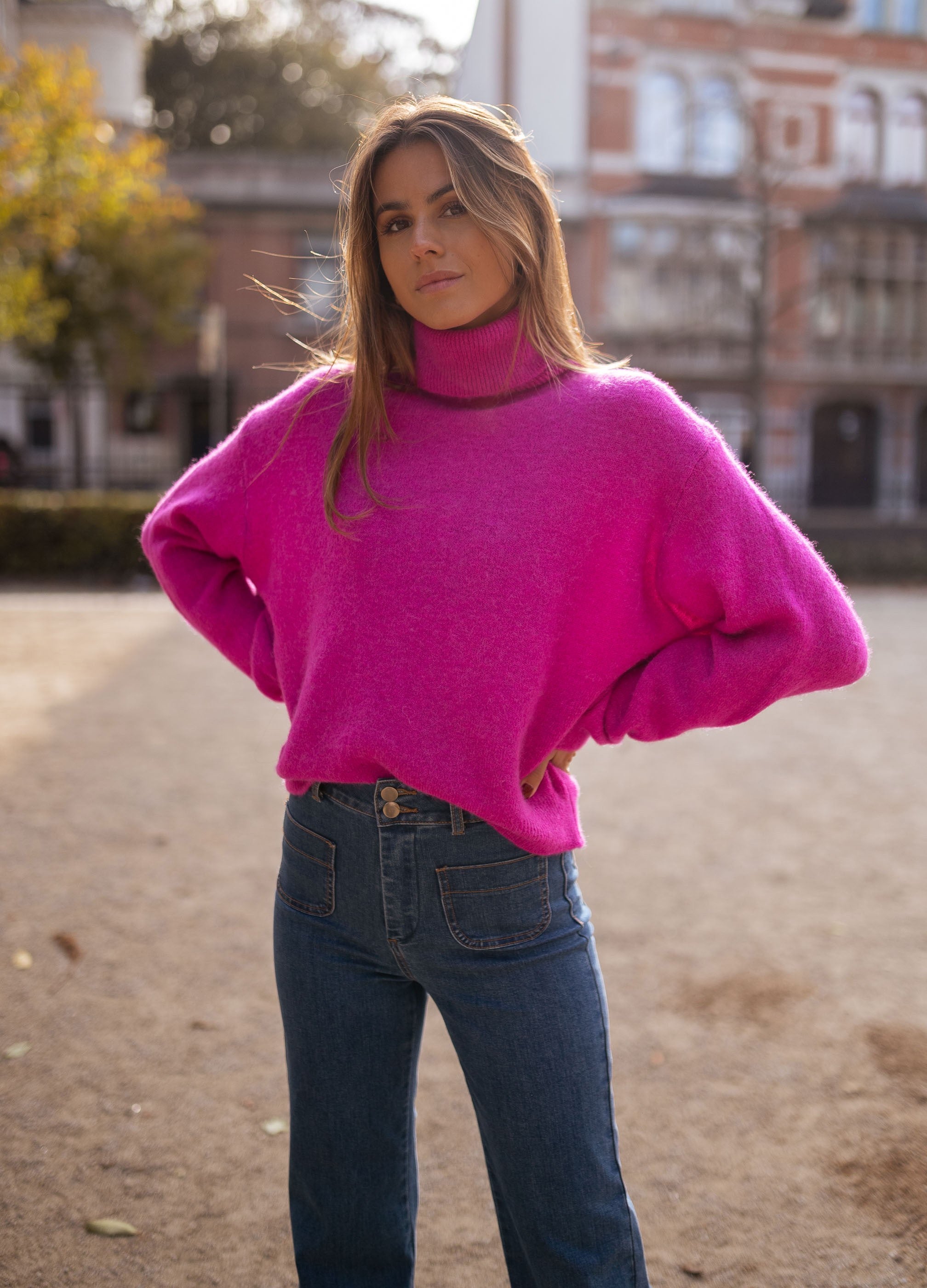 Pink Laurya Sweater - Easy Clothes North America