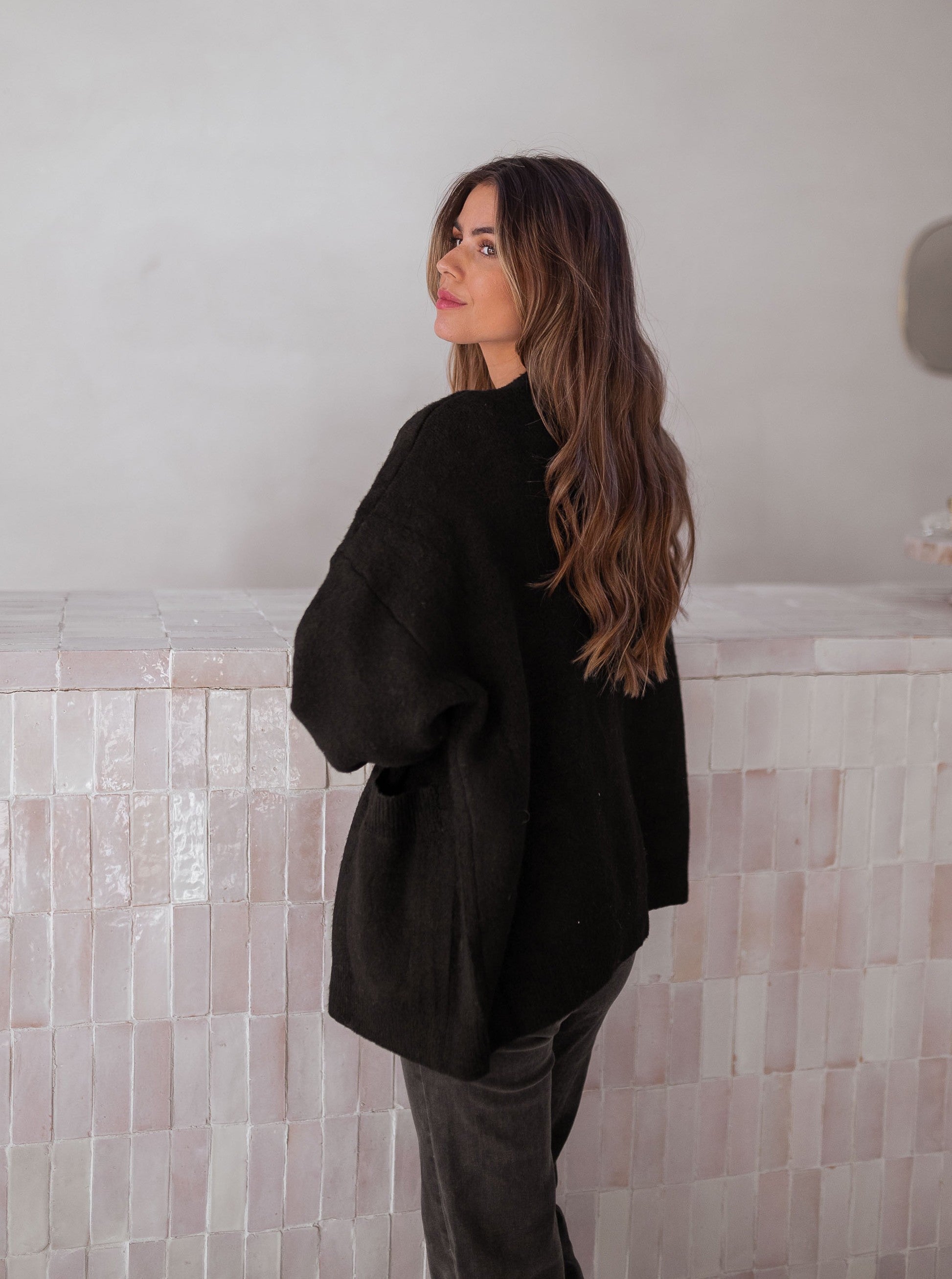 Black Villers Cardigan - Easy Clothes North America