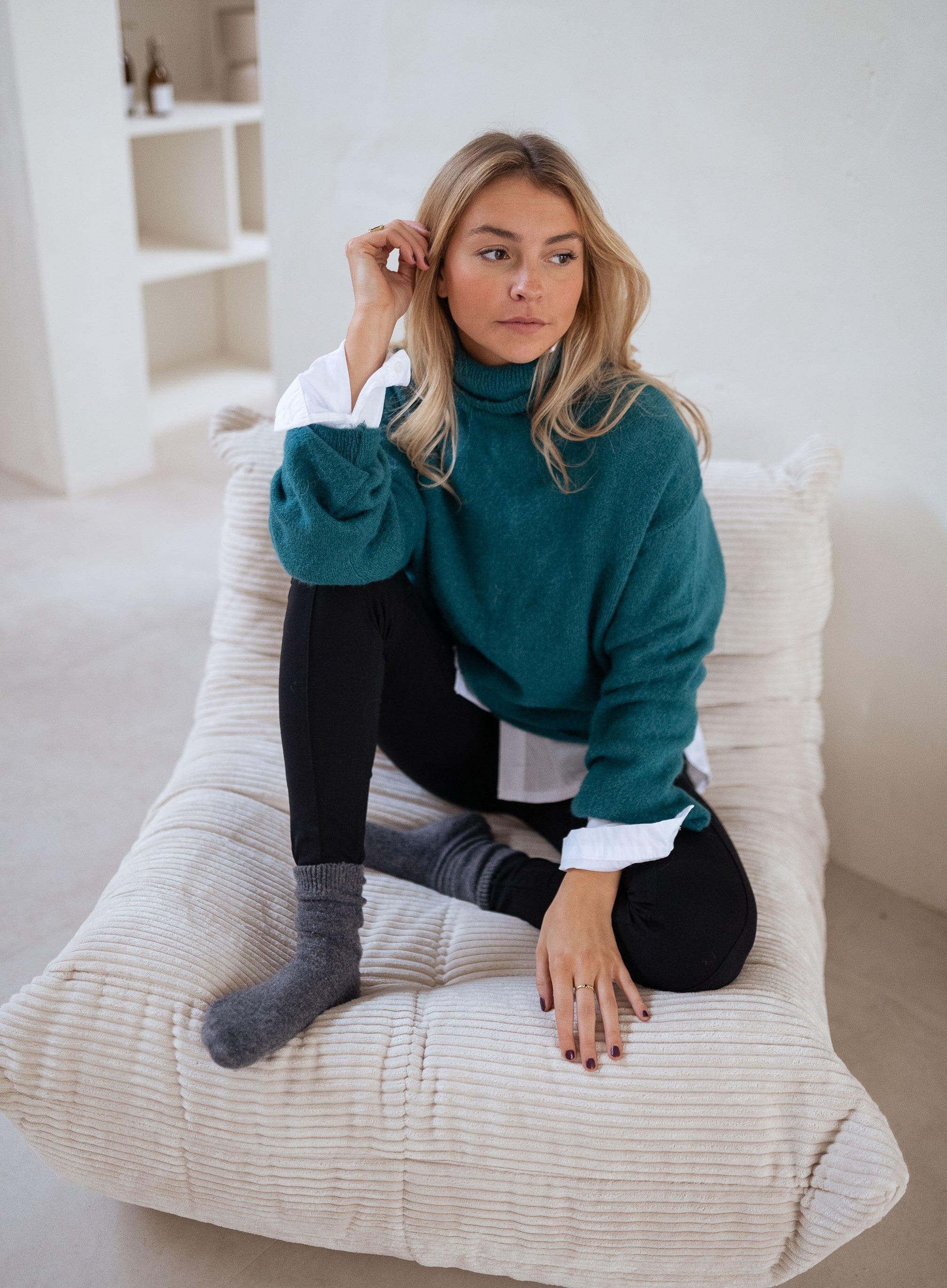 Green Laurya Sweater - Easy Clothes North America