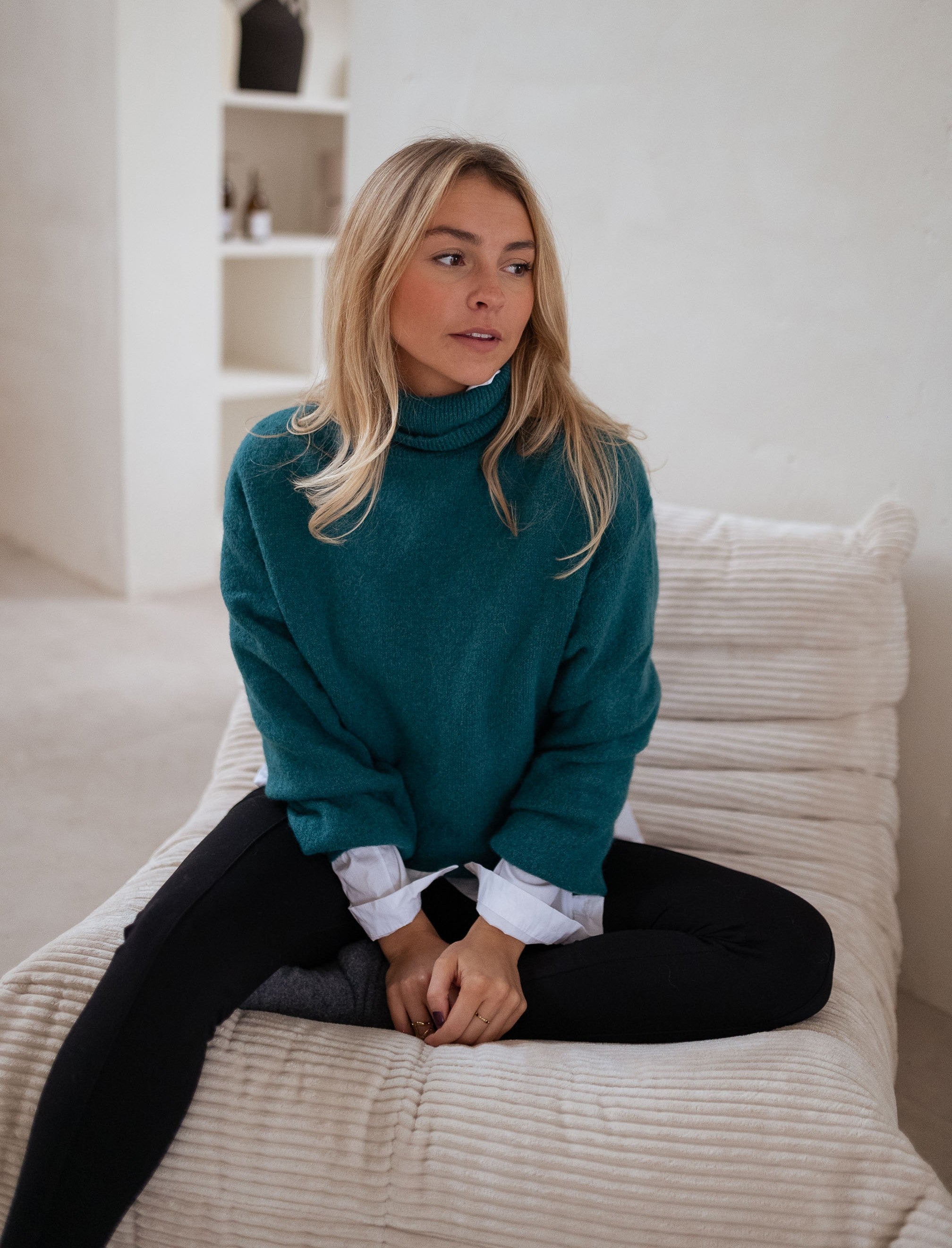 Green Laurya Sweater - Easy Clothes North America