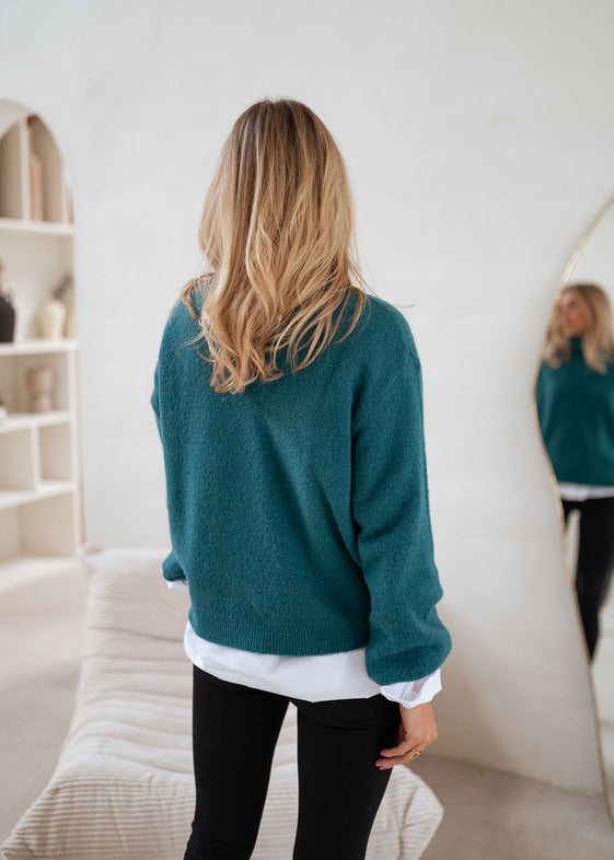 Green Laurya Sweater - Easy Clothes North America