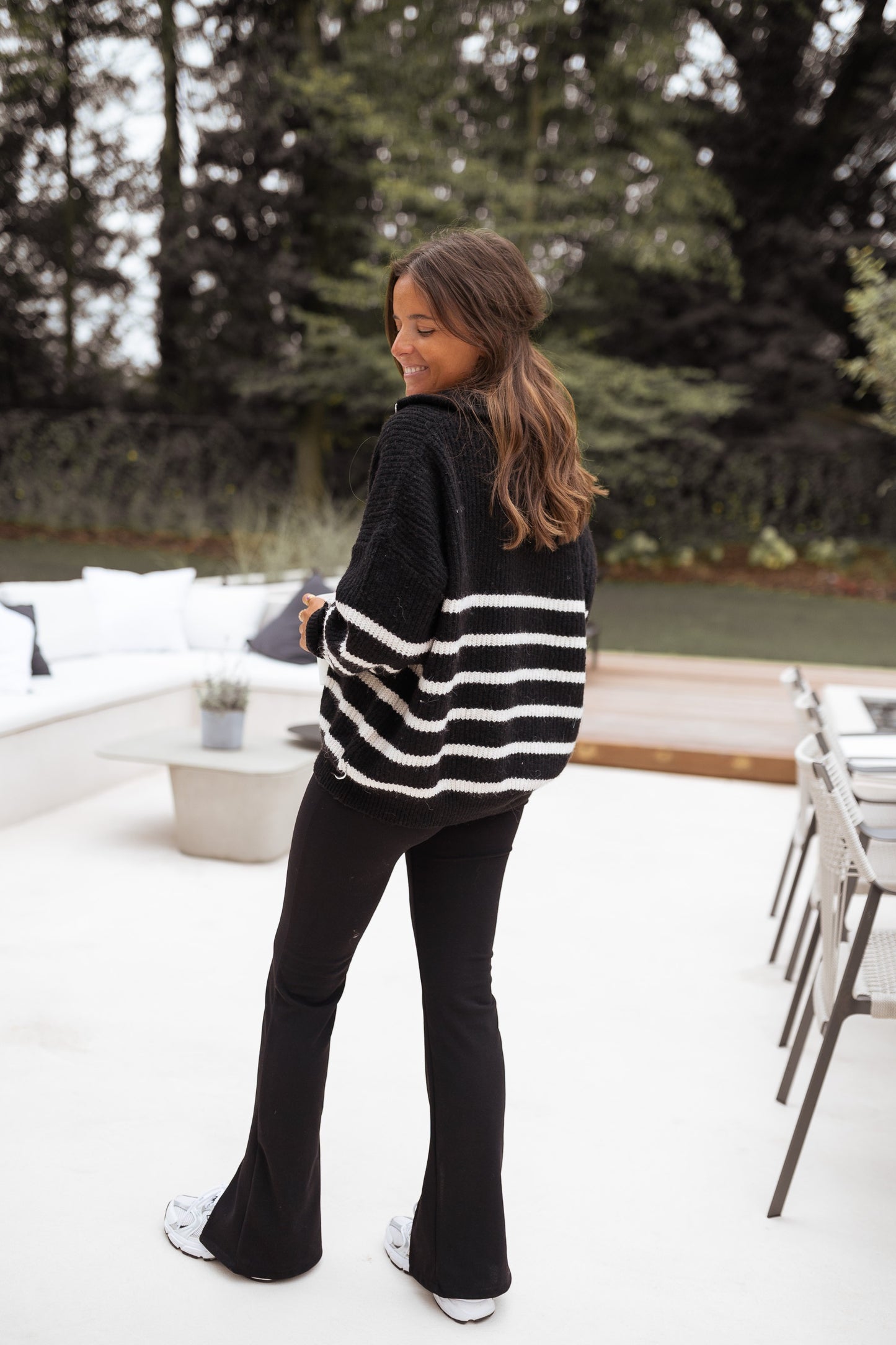 Black Striped Lelio Sweater