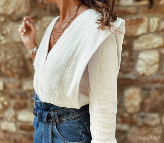 White Athea Blouse