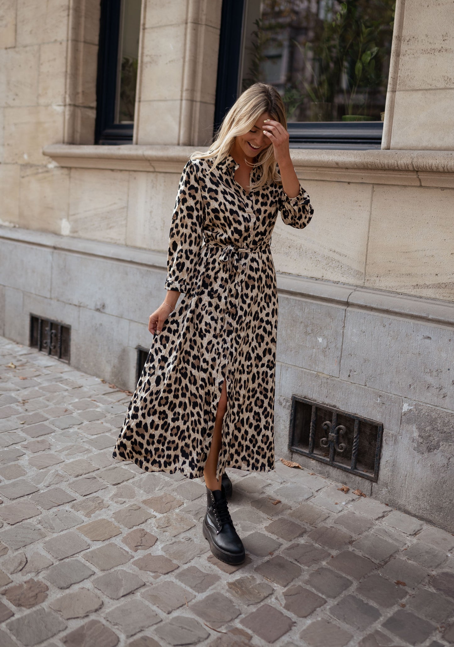 Leopard Fanely Maxi Dress