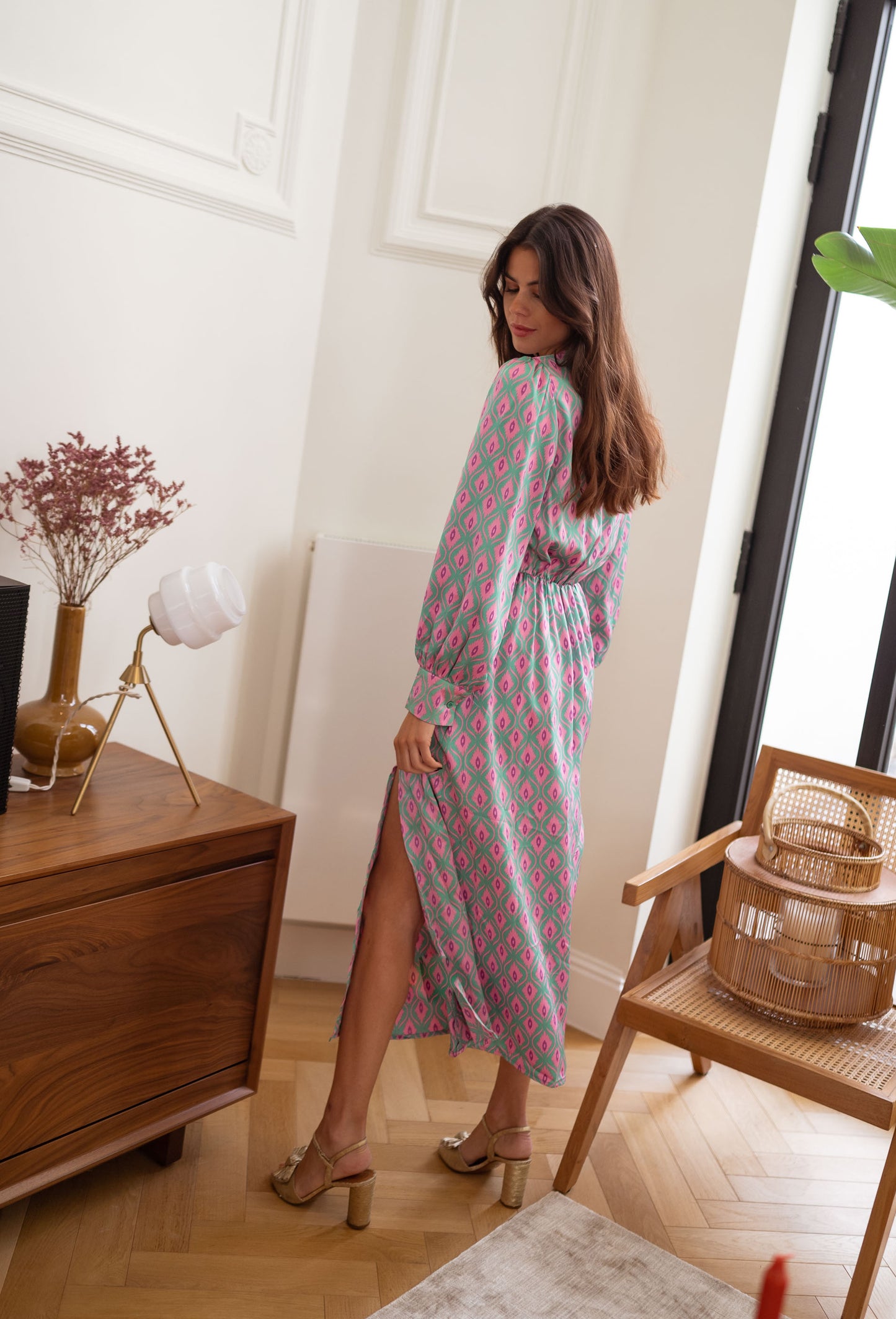 Patterned Siam Maxi Dress