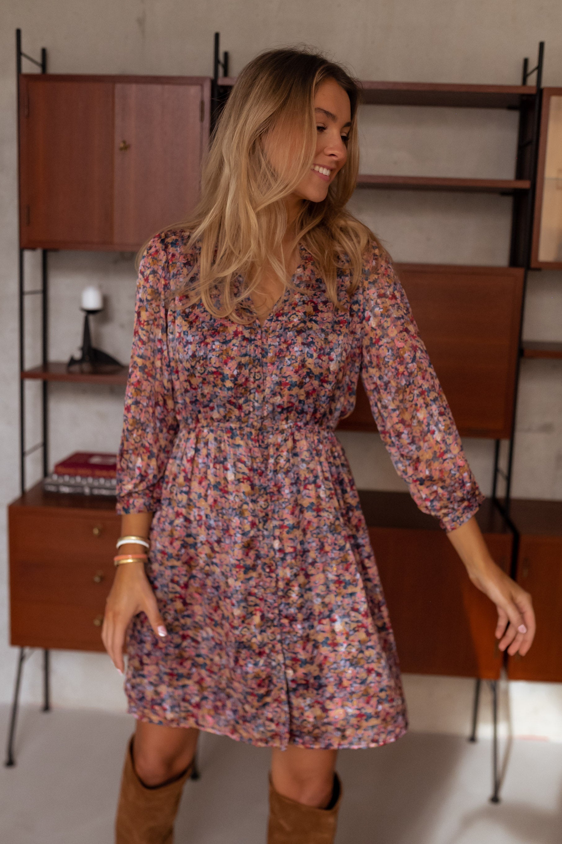 Portland Dress With Flowers