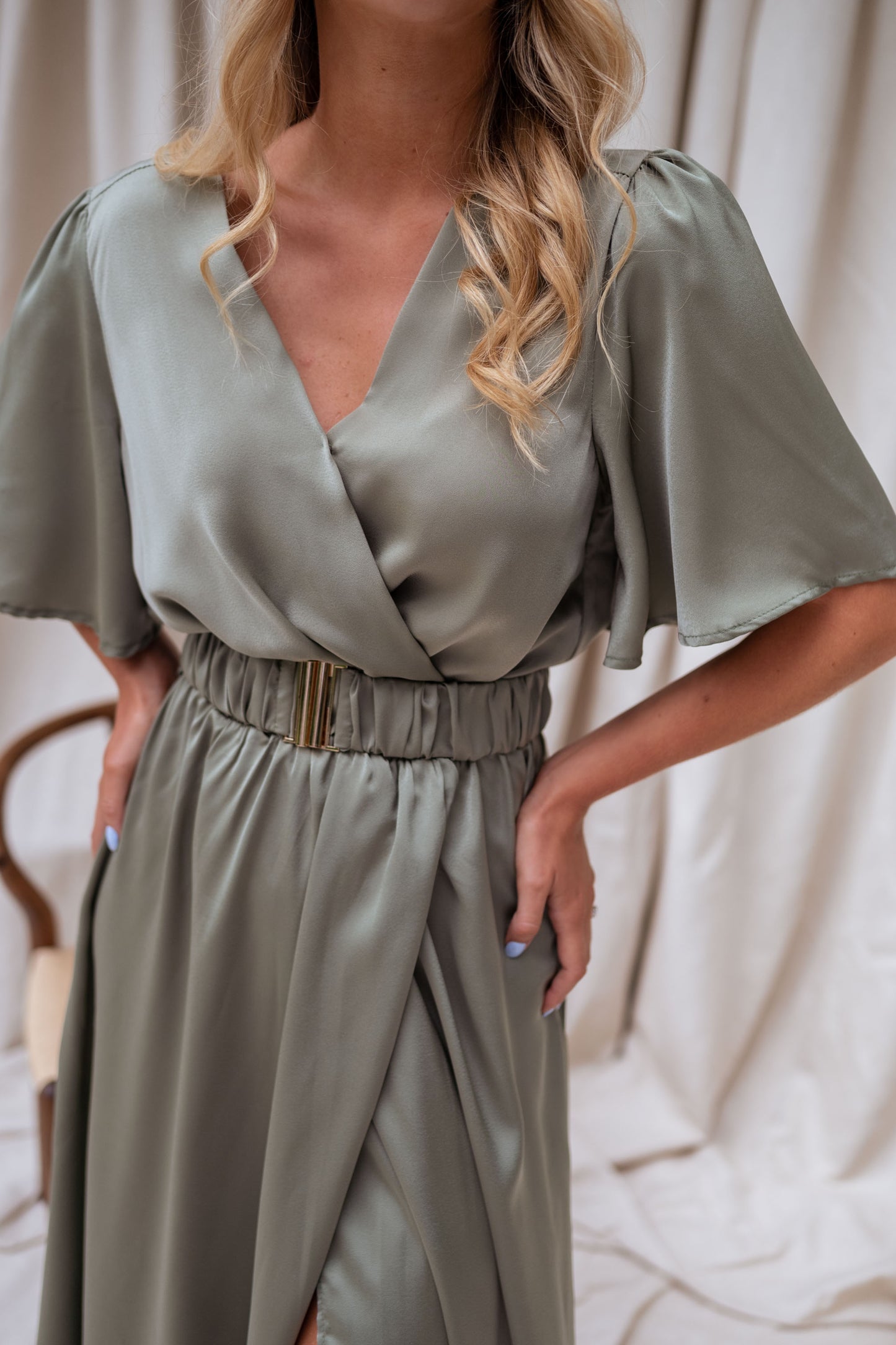 Khaki Ariana Dress