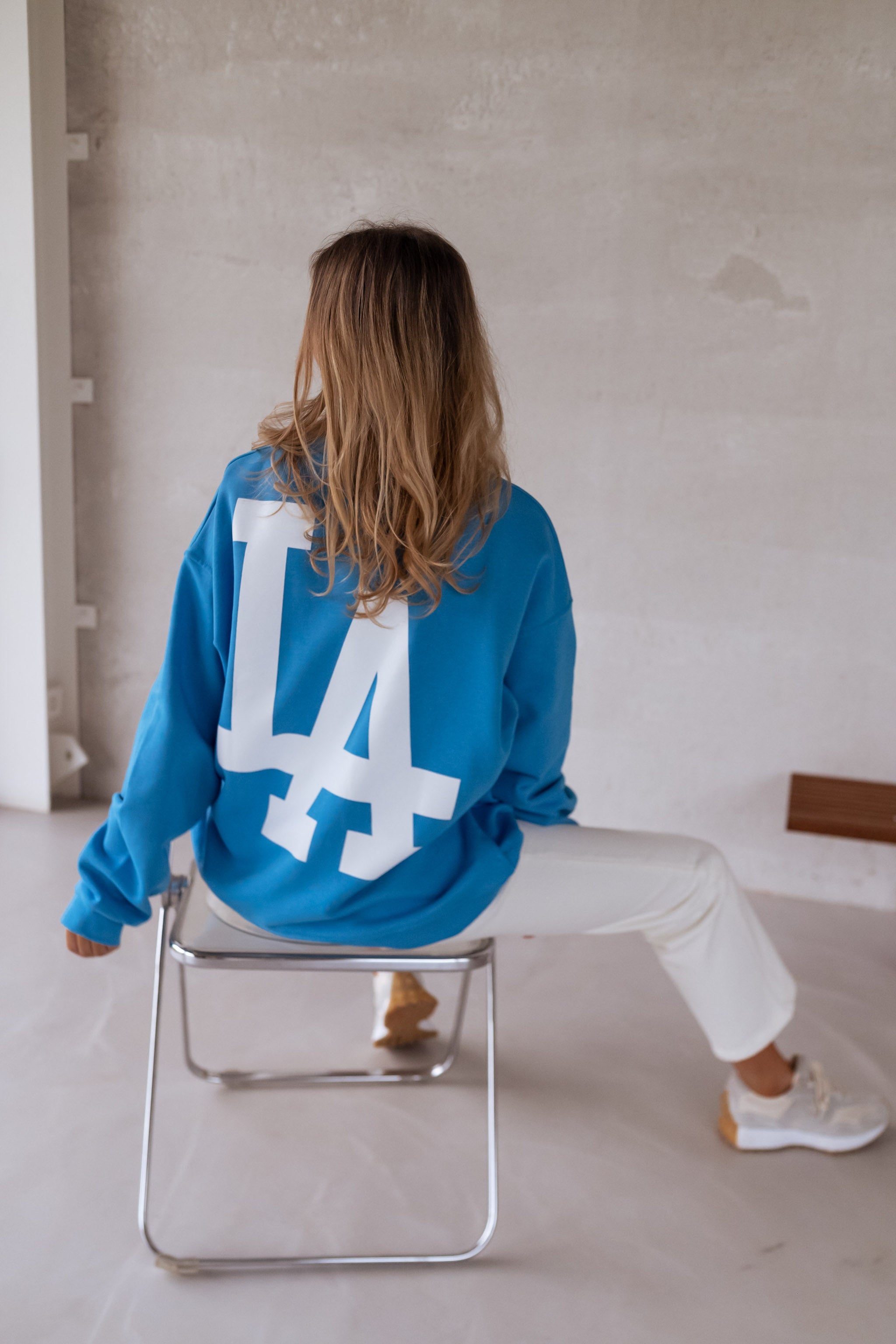 Blue Los Angeles Sweater