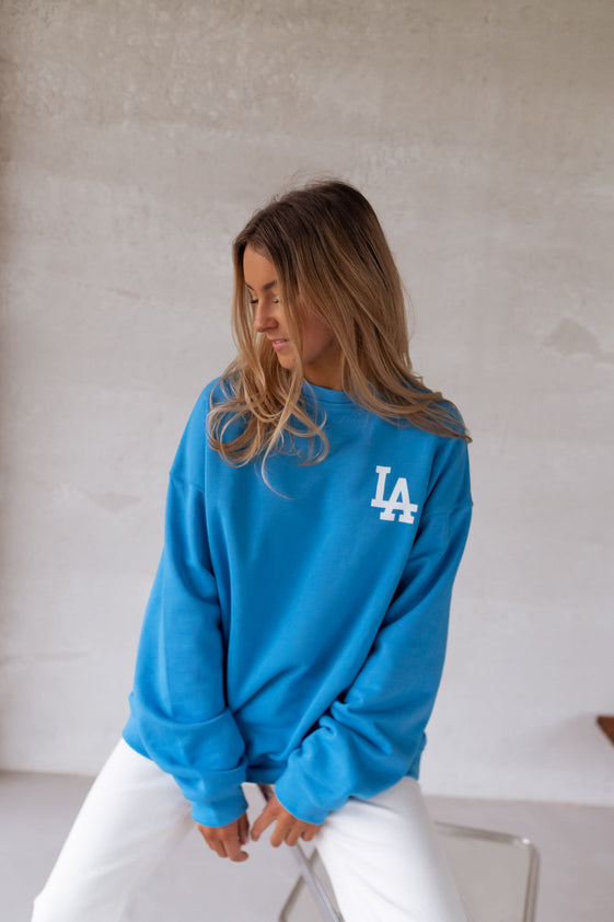 Blue Los Angeles Sweater Easy Clothes North America