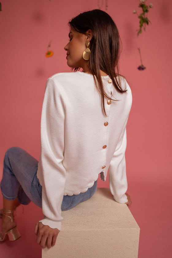 White Bess Sweater