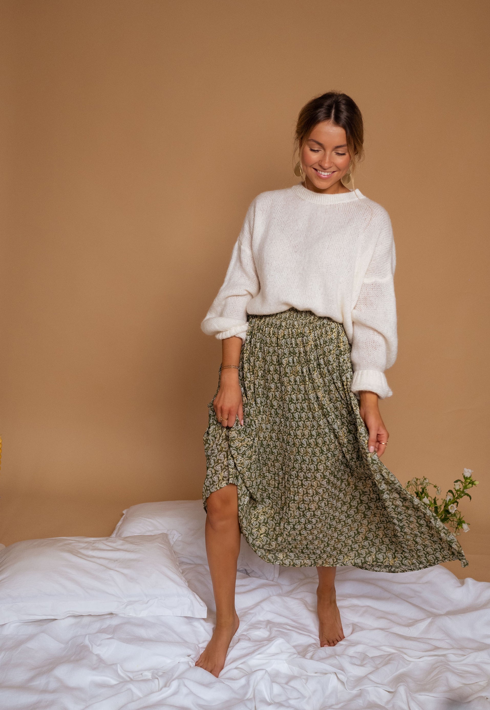 Green Moriane Skirt