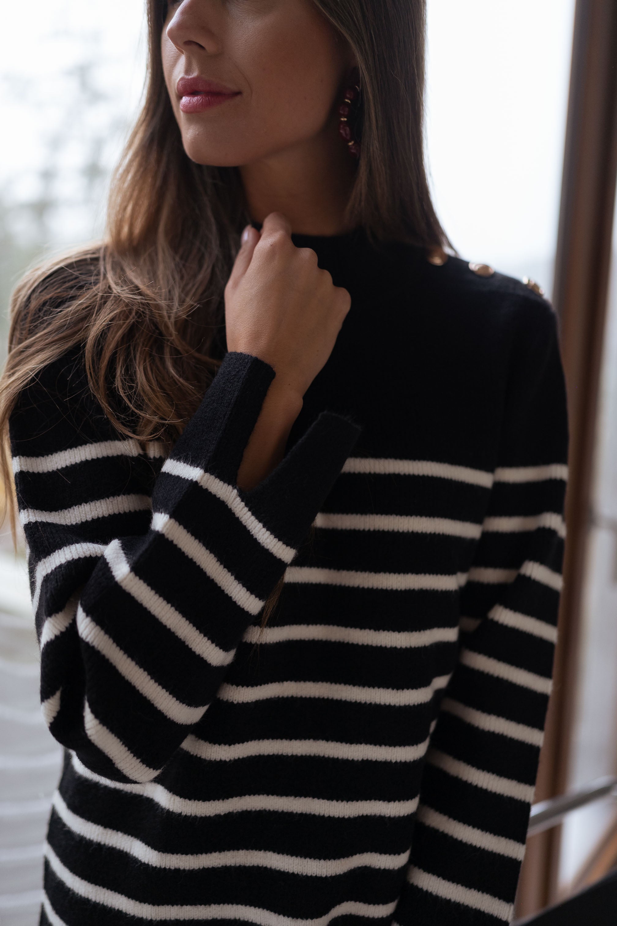 Manon Striped Sweater Dress