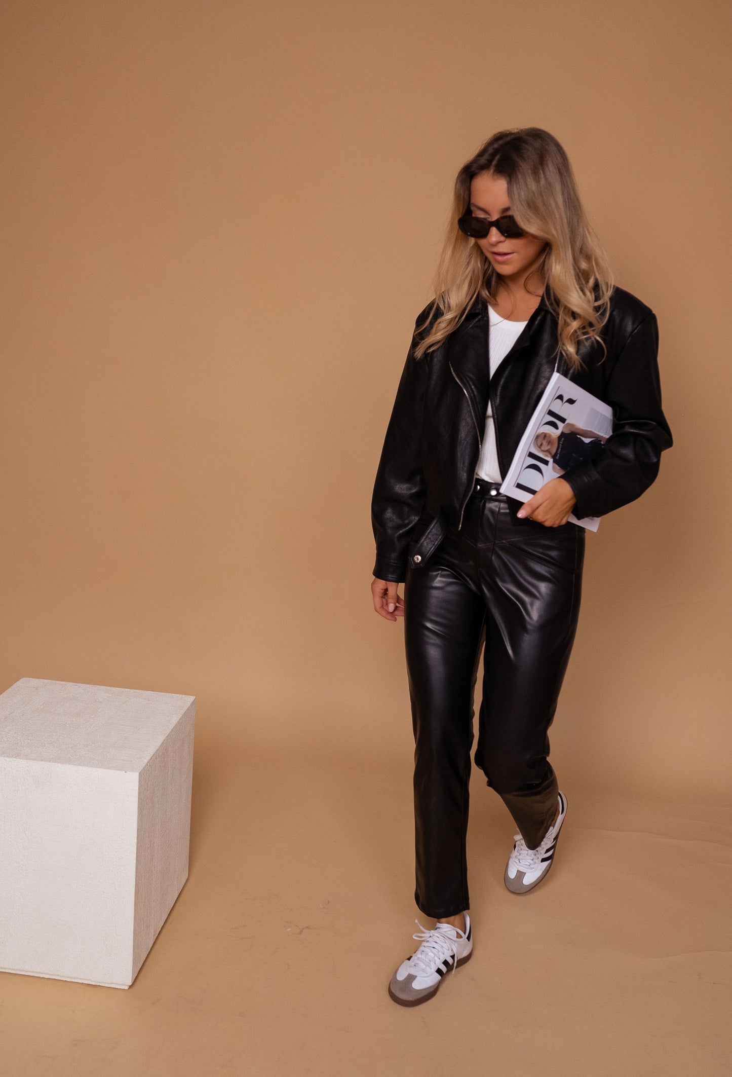 Black Berny Faux Leather Pants