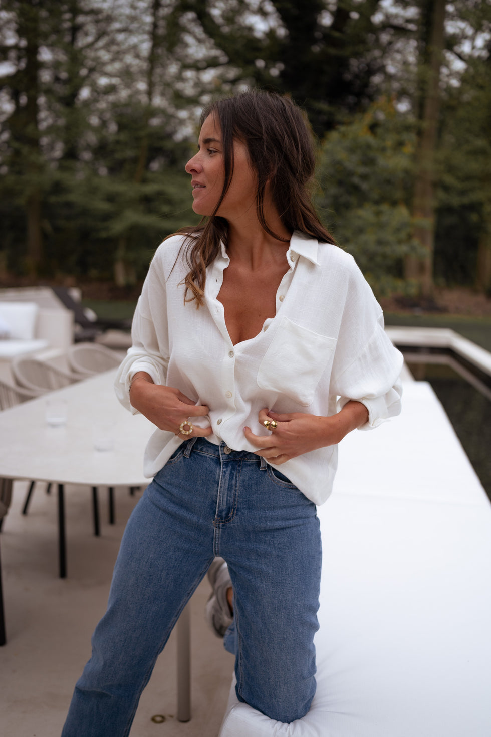 Ecru Blanca Linen Shirt – Easy Clothes North America
