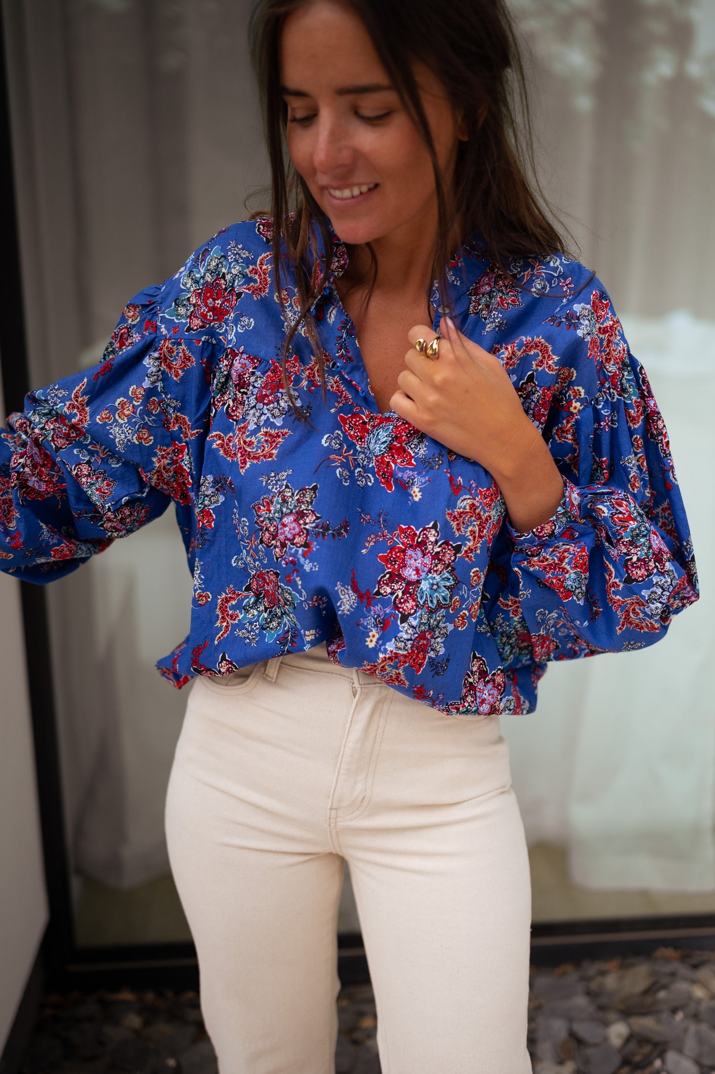 Blue Divna Blouse