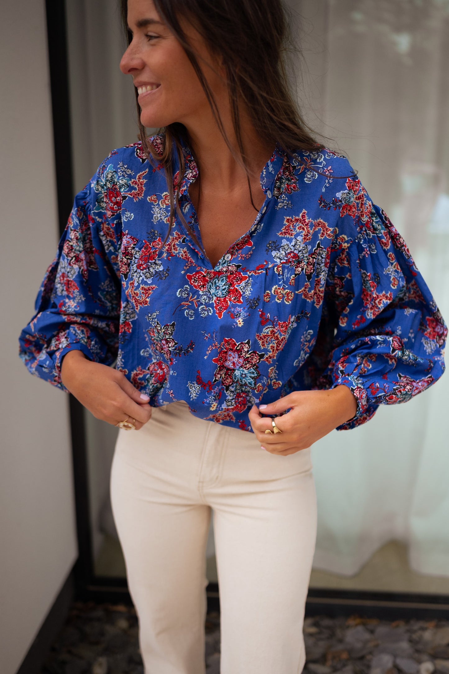 Blue Divna Blouse