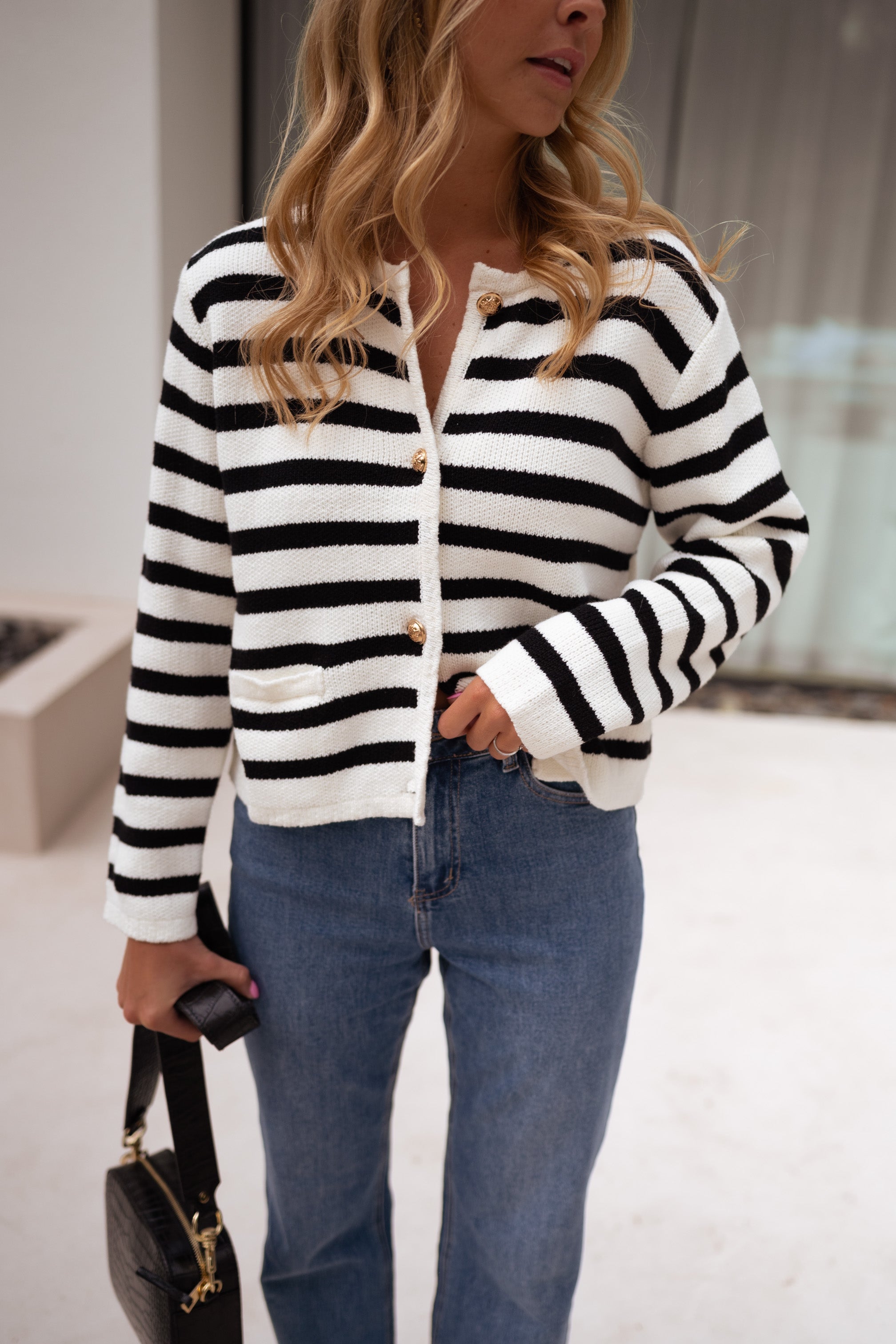 Striped Jeanne Cardigan – Easy Clothes North America