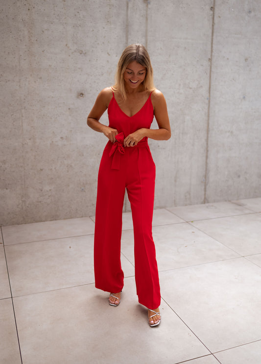 Red Maelle Jumpsuit