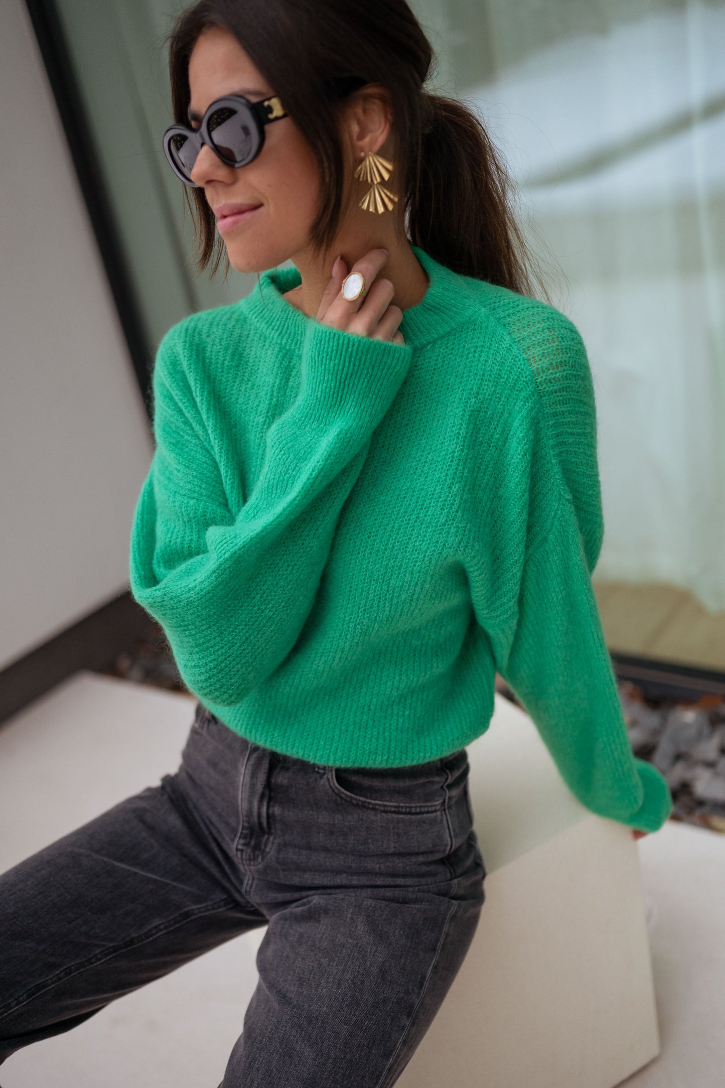 Green Bolla Sweater