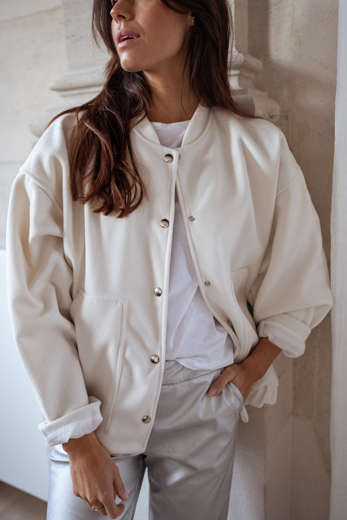 Ecru Mahe Bomber Jacket