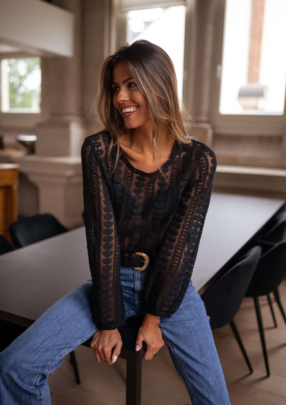 Black Laslo Blouse