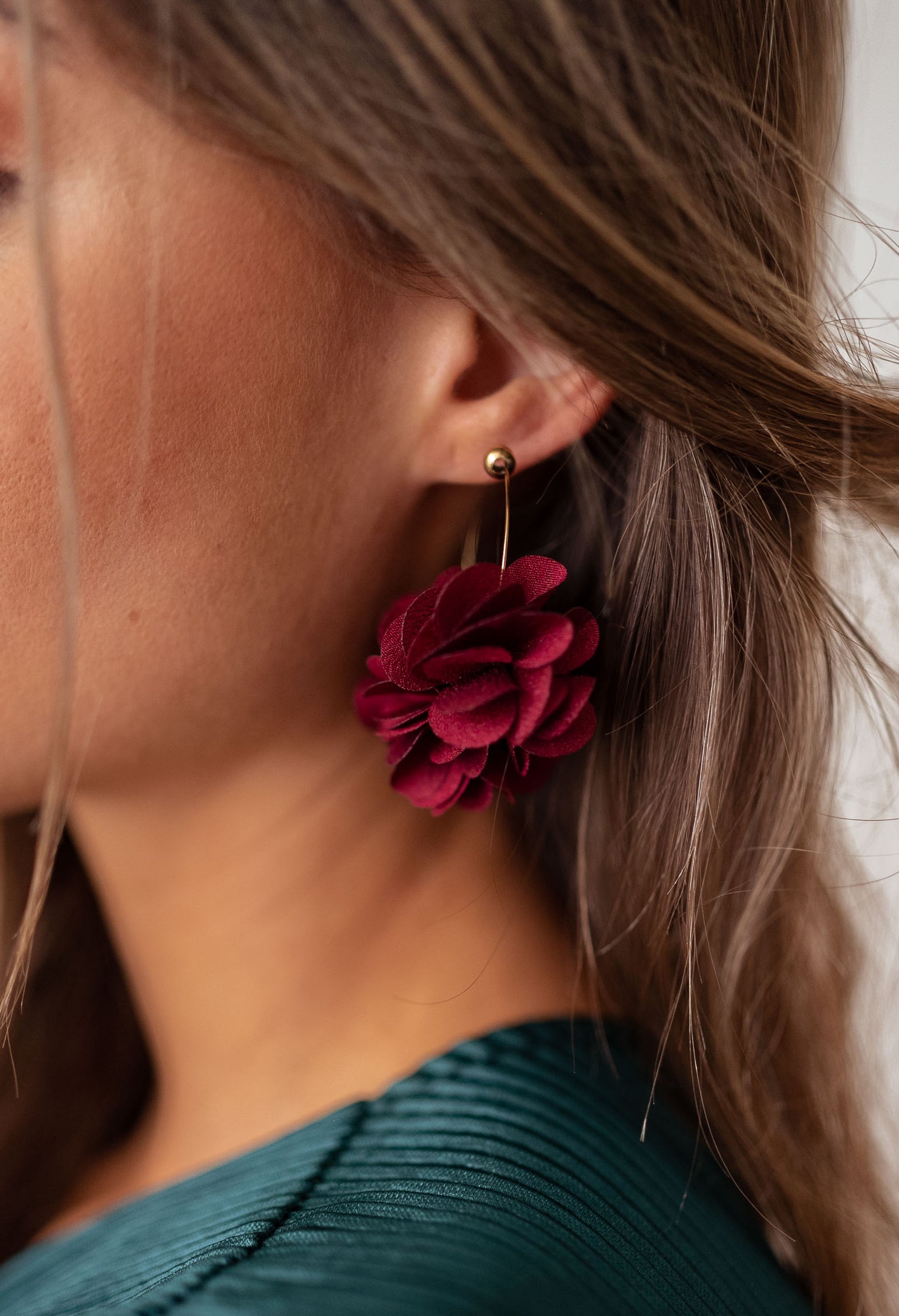 Burgundy Tamara Earrings