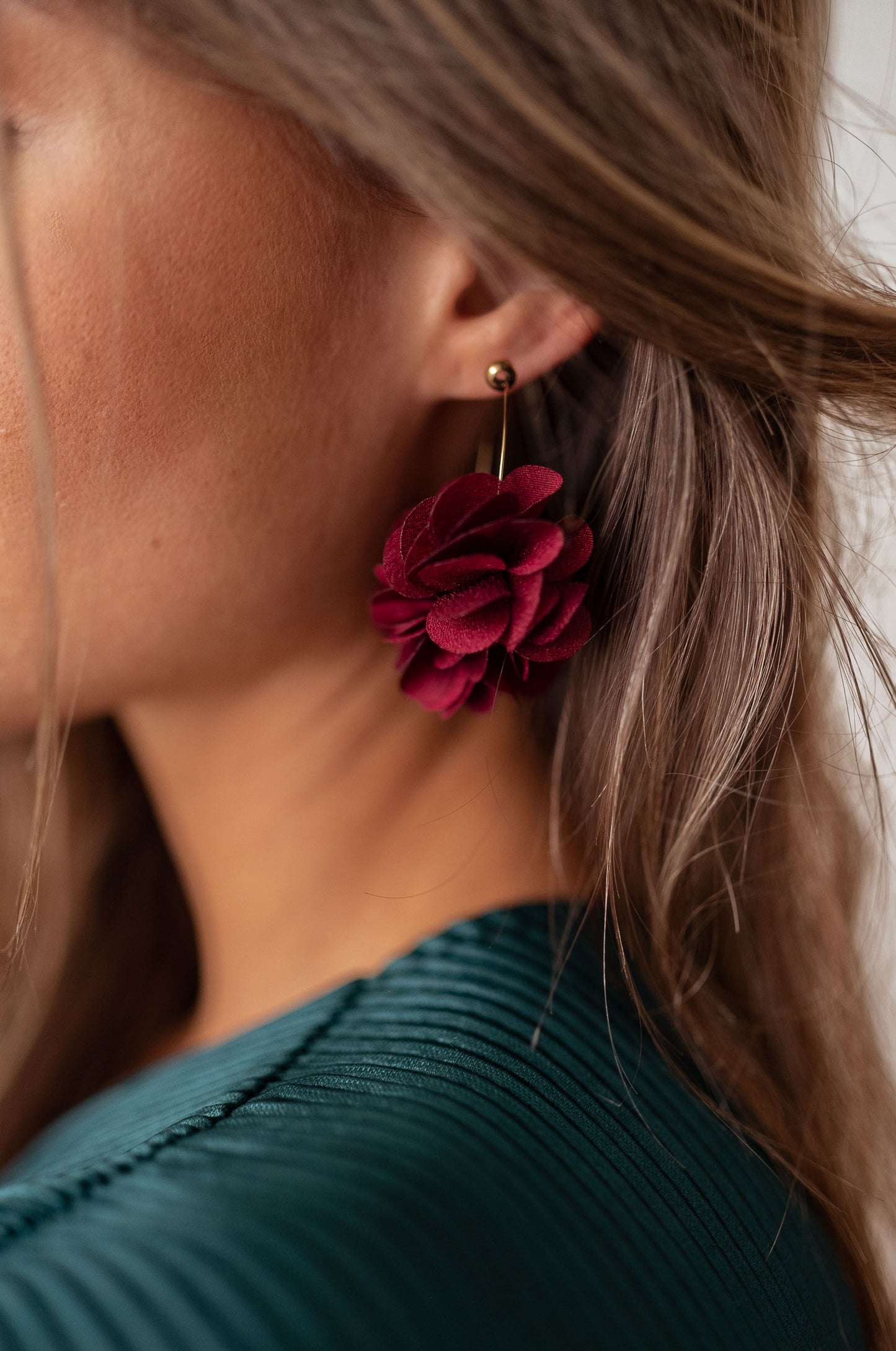 Burgundy Tamara Earrings