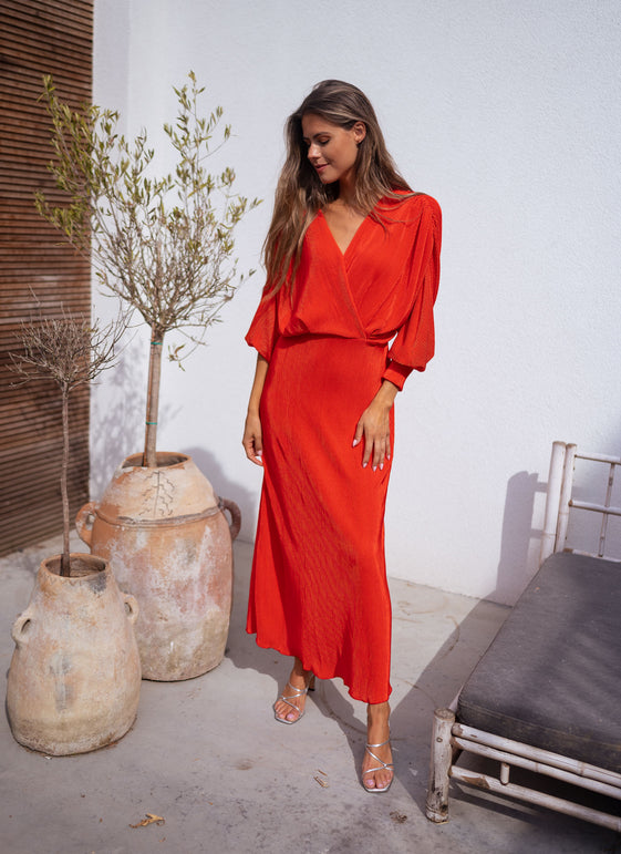 Coral Clea Dress