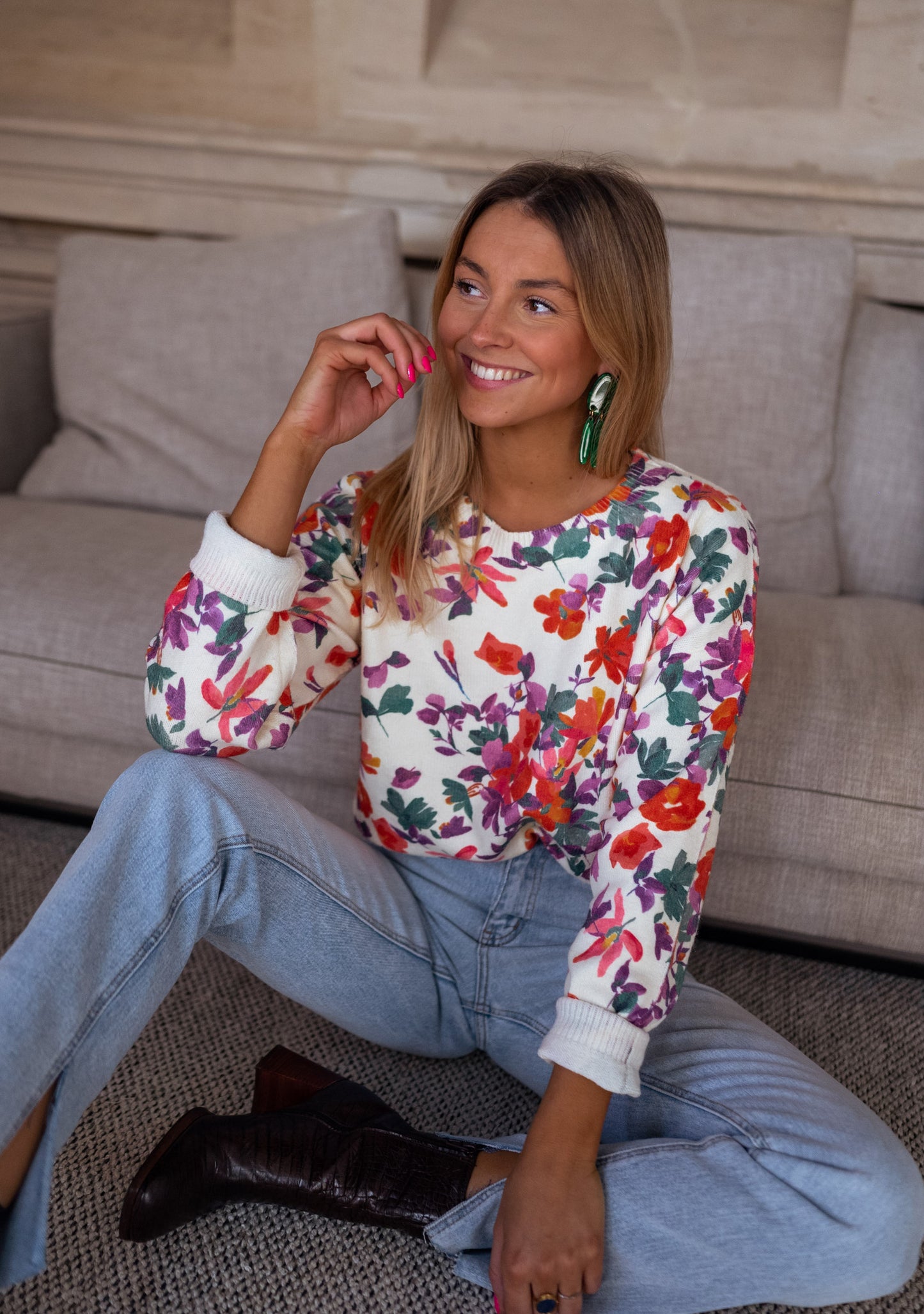 Floral Weston Sweater