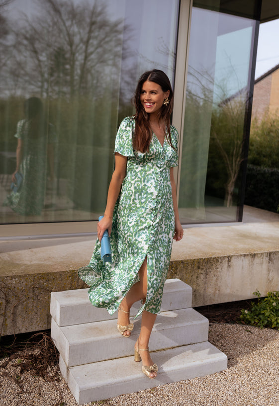 Green Patterned Adena Dress