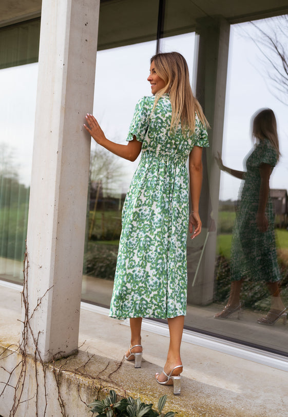 Green Patterned Adena Dress