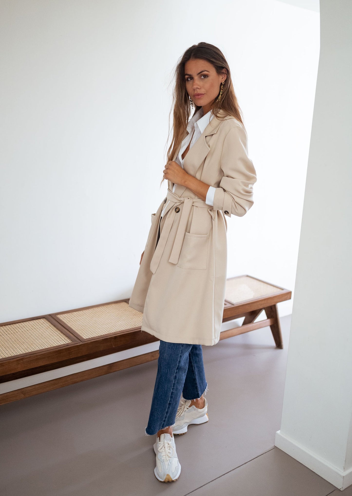 Beige Auguste Trench Coat