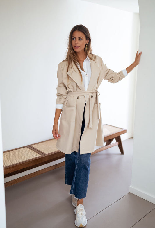 Beige Auguste Trench Coat