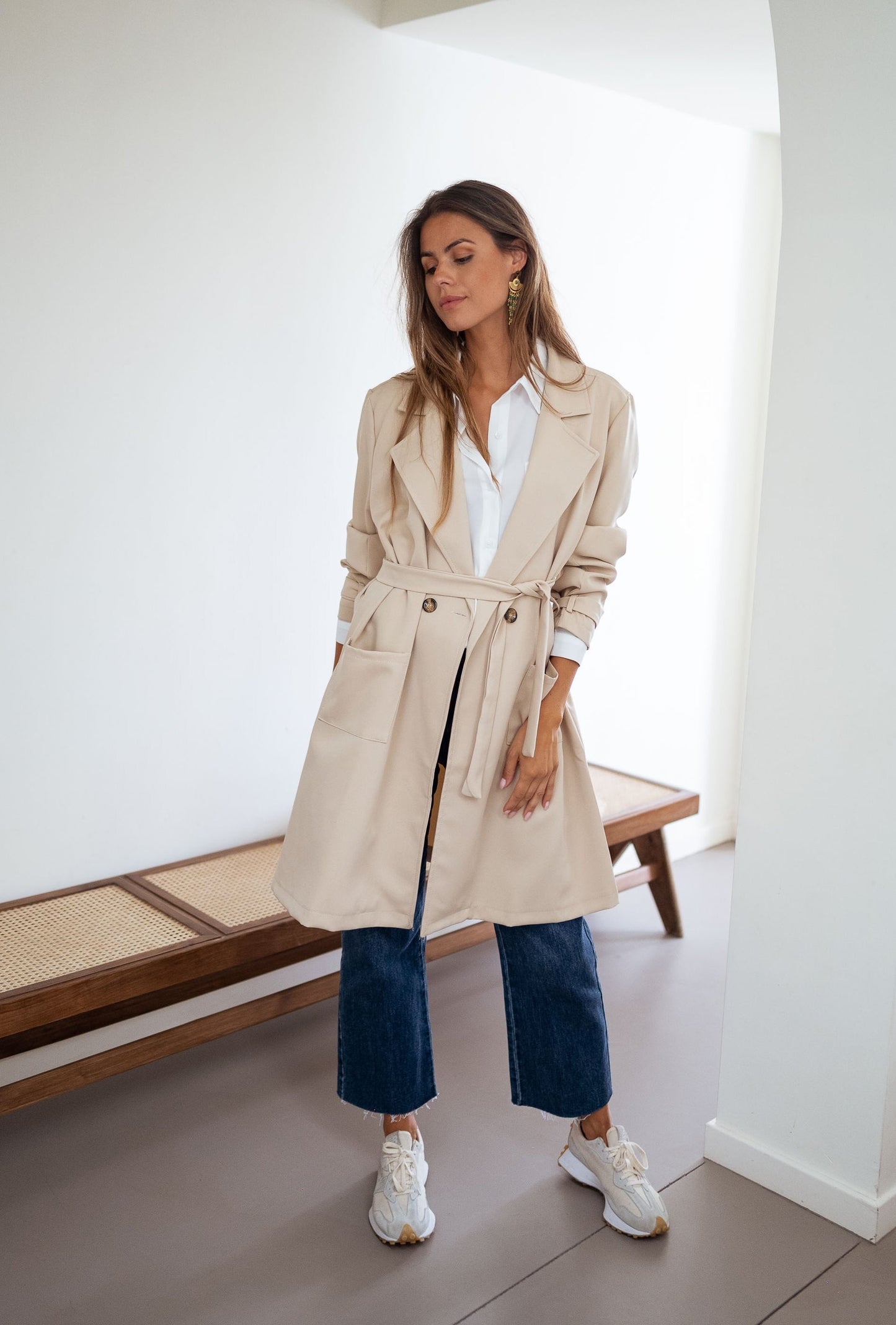 Beige Auguste Trench Coat