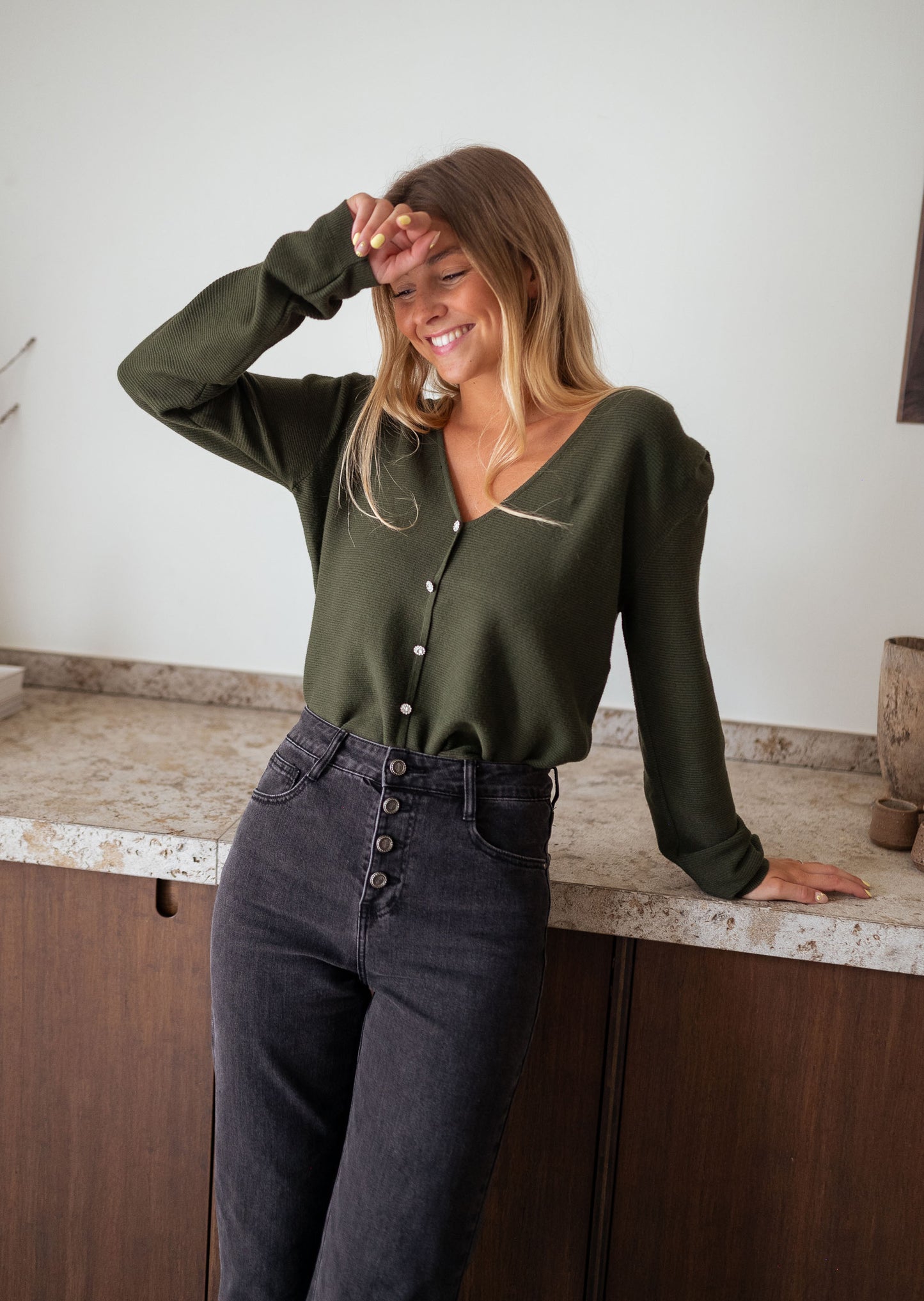 Khaki Aurelien Sweater