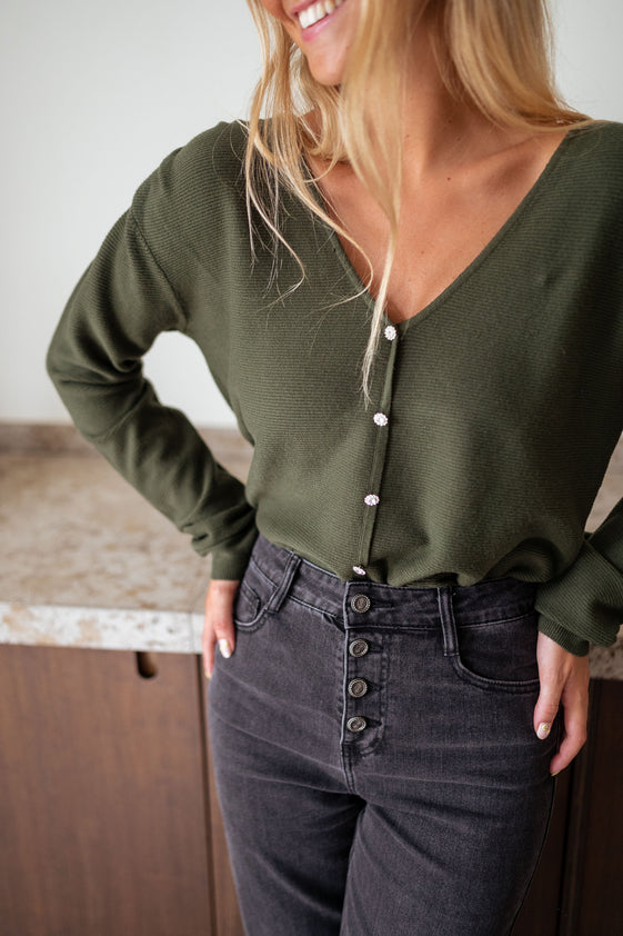 Khaki Aurelien Sweater