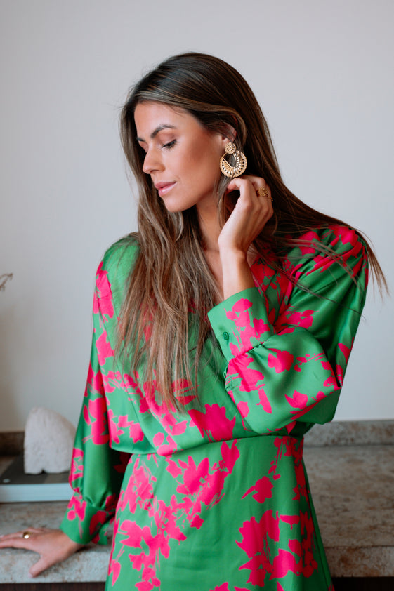 Green And Pink Keeper Dress Easy Clothes North America Green And Pink Keeper Dress Easy Clothes North America